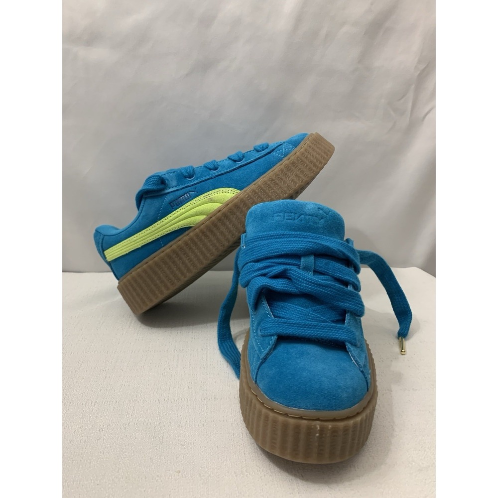 PUMA Fenty x Creeper Phatty Speed Blue Lime Women's Size 7
